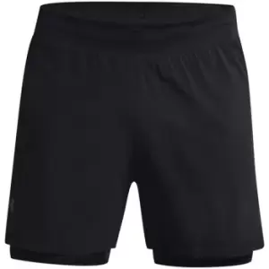 Image of Under Armour Iso-Chill Run 2N1 Short - Black