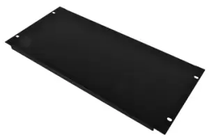 Image of 6 U 19" Blank Rack Panel With Black Finish