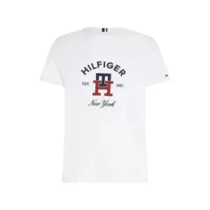 Image of Tommy Hilfiger Curved Monogram Tee - White