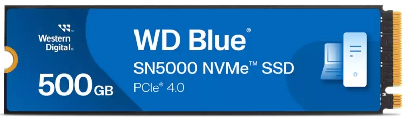 Image of Western Digital Blue SN5000 500 GB M.2 PCI Express 4.0 NVMe 3D TLC NAN