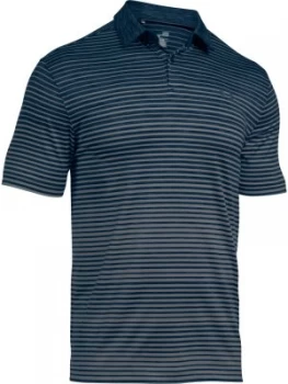 Image of Urban Armor Gear Mens Trajectory Stripe Polo Dark Blue