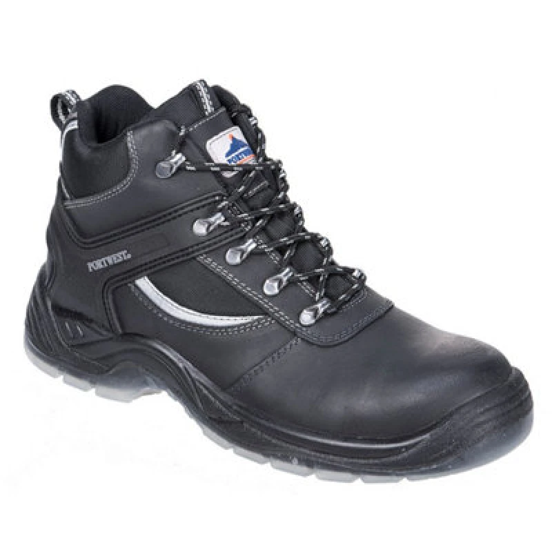 Image of Portwest Steelite S3 Mustang Safety Boots FW69BKR43 Colour: Black