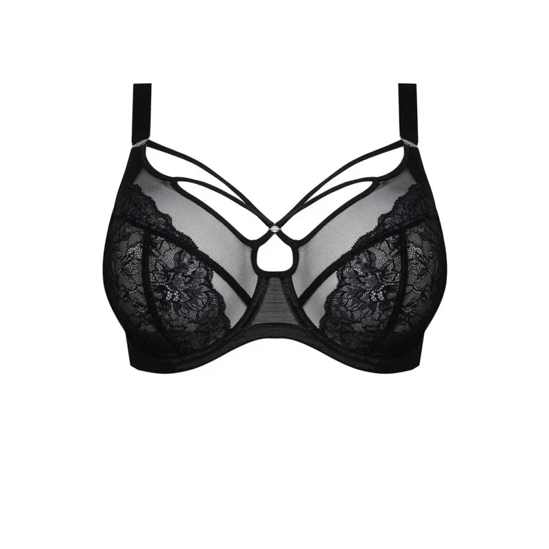 Image of Elomi Womens underwired plunge bra Elomi Brianna Noir Female 105F