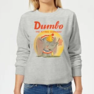 Image of Dumbo Flying Elephant Womens Sweatshirt - Grey - S