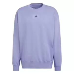 Image of adidas Vivid Crew Sweatshirt Mens - Purple