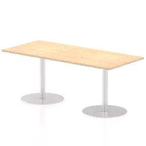 Image of Italia Poseur Table Rectangle 1800800 Top 725 High Maple