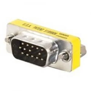 Image of C2G HD15 VGA M/M Mini Gender Changer (Coupler)