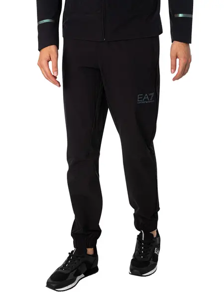 Image of EA7 Logo Box Joggers Black XL