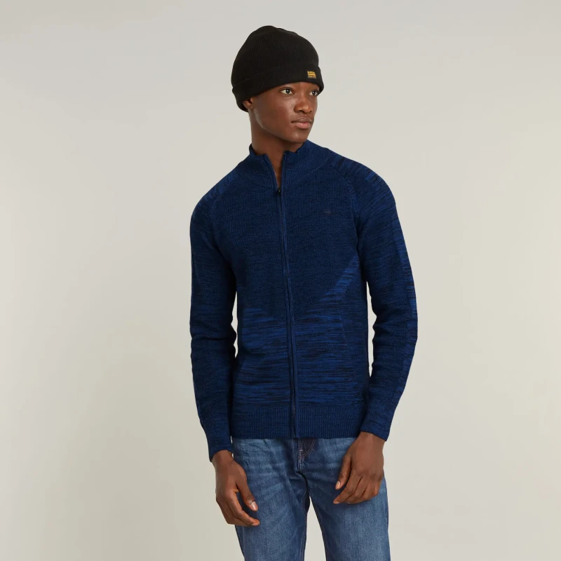 Image of G-Star Zipped sweater G-Star 3D biker Bleu Male S
