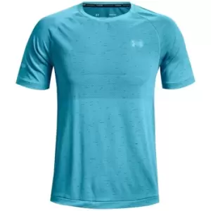 Image of Under Armour Seamless Run T Shirt Mens - Blue