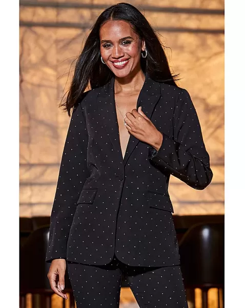 Image of Sosandar Luxury Stud Blazer