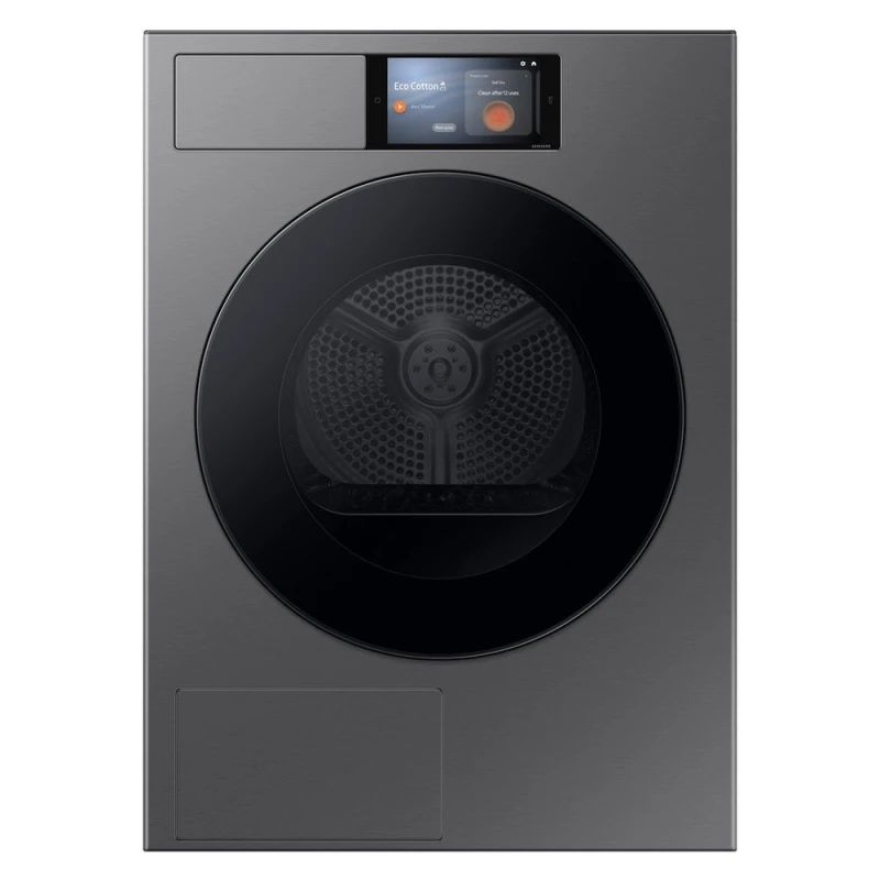 Image of Samsung Series 9 AI Home DV90F09F4SU1 9KG Heat Pump Tumble Dryer - Dark Steel, Silver/Grey 8806097342120
