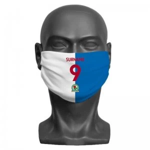 Image of Personalised Blackburn Rovers FC Shirt Face Mask