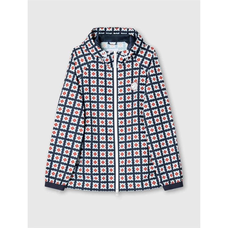 Image of Pretty Green Mens Timperley Geo Water-Resistant Rain Anorak Multi male Small