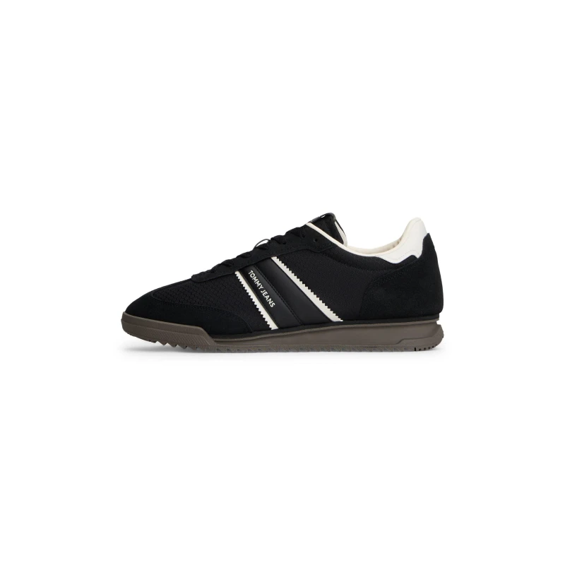Image of Tommy Jeans Mens Winter Retro Run Runner Black/White male 7 (41)