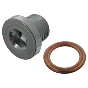 Image of Oil Sump Plug Screw 45618 by Febi Bilstein Engine Side