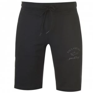 Image of Paul And Shark Fleece Logo Shorts - Black 011