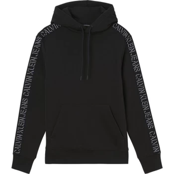 Image of Calvin Klein Jeans Shadow Tape Hoodie - Black BEH