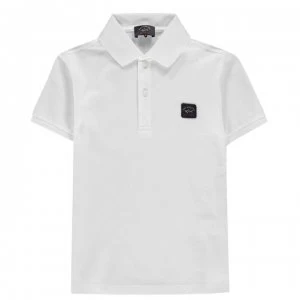Image of Paul And Shark Junior Boys Basic Polo Shirt - White