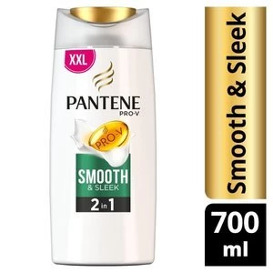 Image of Pantene Shampoo and Conditioner Smooth and Sleek 700ml