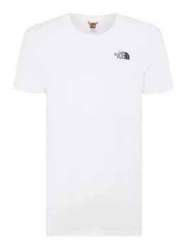 Image of Mens The North Face Short Sleeved Dome Tee White