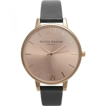 Image of Sunray Rose Gold & Black Watch