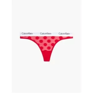 Image of Calvin Klein Modern Cotton Thong - Red