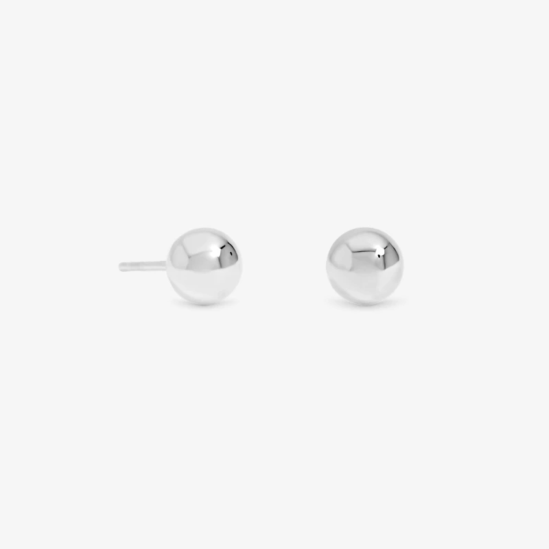 Image of Simply Silver Womens Sterling Silver 925 Polished Ball Stud Earrings Silver Female One Size
