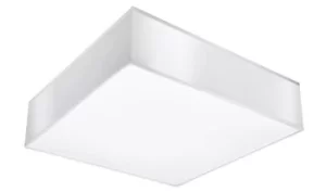 Image of Square Flush Light White 25cm E27