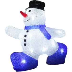Image of LED Lights Christmas Acrylic Decoration Indoor Xmas String Holiday Battery Operated Snowman Size M