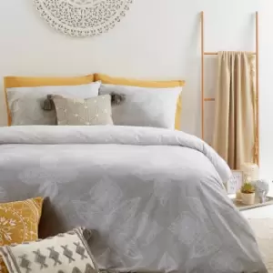 Image of Anise Mandala Duvet Cover Set Grey
