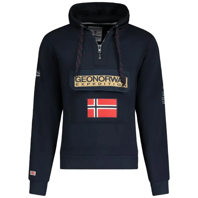 Image of Zip-up hoodie Geographical Norway Gymclass Bleu Male S