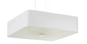 Image of Lokko Square Pendant Light White 55cm E27