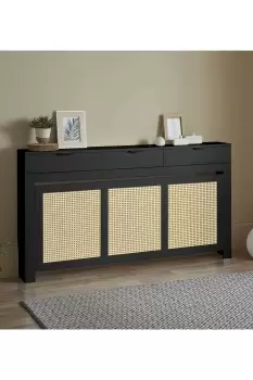 Image of Hathaway Large Radiator Cover - Black