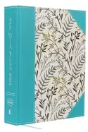 Image of nkjv journal the word bible large print cloth over board blue floral red le
