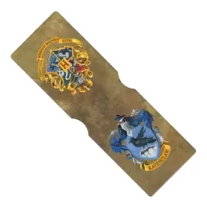 Image of Harry Potter Official Ravenclaw Design Travel Card Wallet (One Size) (Brown/Blue)