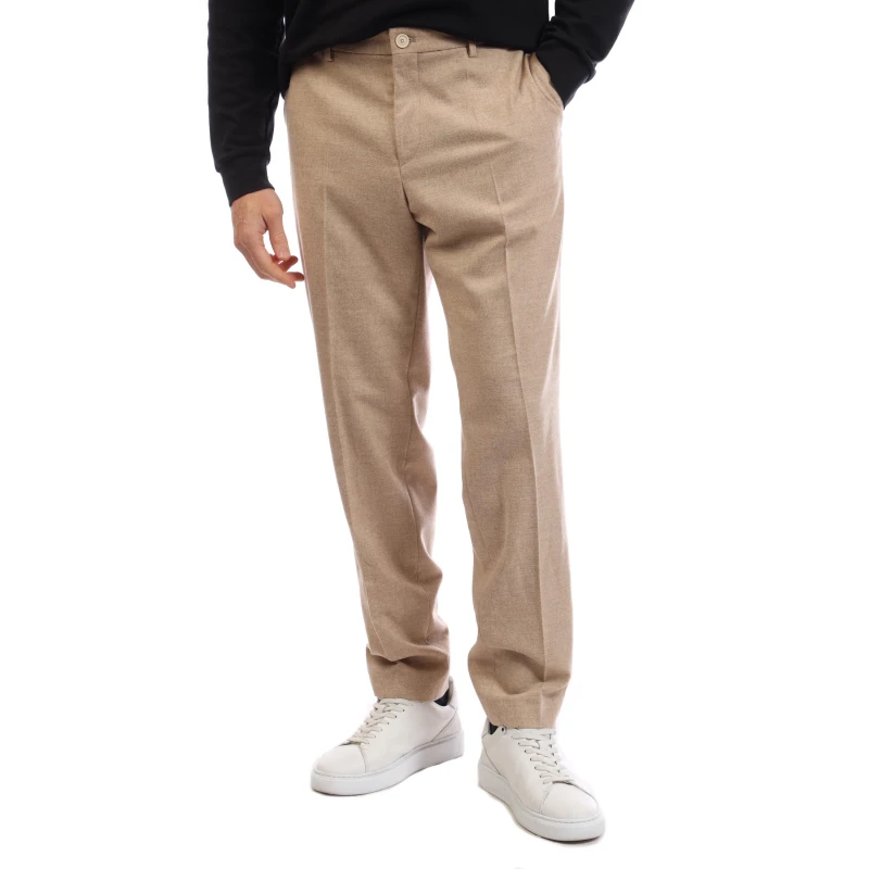 Image of Boss Mens Straight Leg Trousers Open White male 30