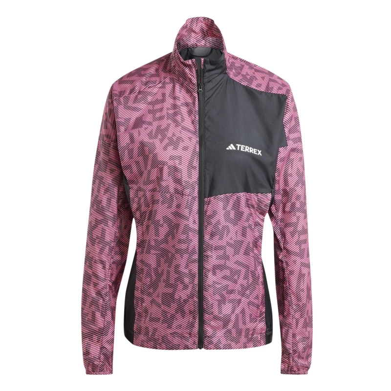 Image of adidas Terrex Trail Running Wind Jacket Womens - Pink Pink L