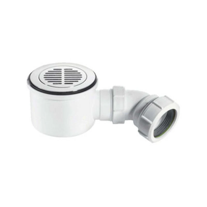 Image of Mcalpine Water Seal Shower Trap 2" Universal Outlet Hi-Flow Performance White