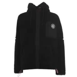Image of Jack Wills Covent Hooded Fleece Zip Through - Black