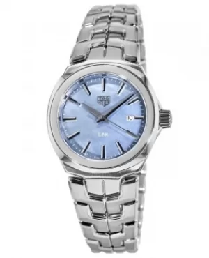 Image of Tag Heuer Link Quartz 32mm Blue Mother of Pearl Dial Womens Watch WBC1311.BA0600 WBC1311.BA0600