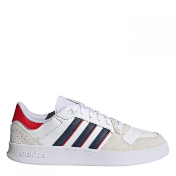Image of adidas Breaknet Plus Court Trainers Mens - White/Navy/Red