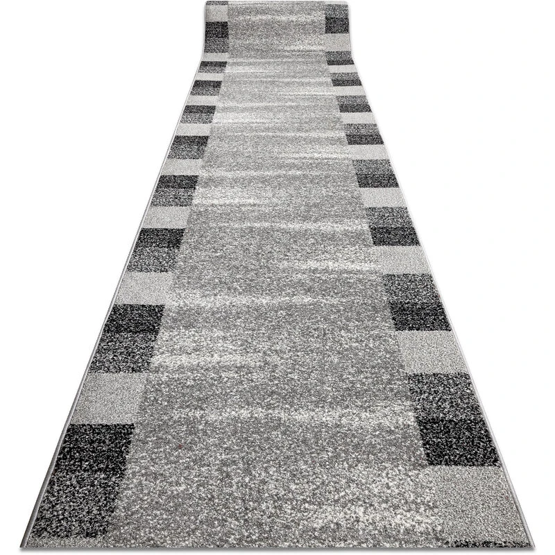 Image of RUGSX Runner silver Etna frame, sand grey 70cm grey 70x110cm @228393