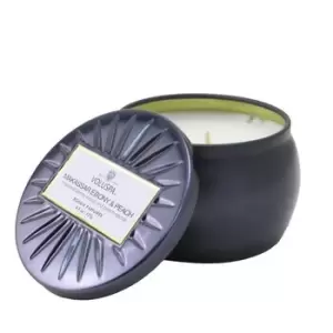 Image of VoluspaMini Tin Candle - Makassar Ebony & Peach 127g/4.5oz