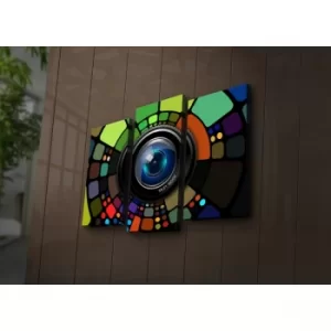 Image of 3PAT?ACT-10 Multicolor Decorative LED Lighted Canvas Painting (3 Pieces)