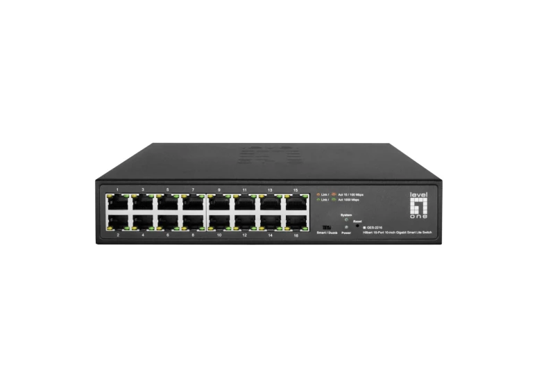 Image of LevelOne Hilbert 1016-Port Gigabit Smart Lite Switch. 16 x Gigabit R