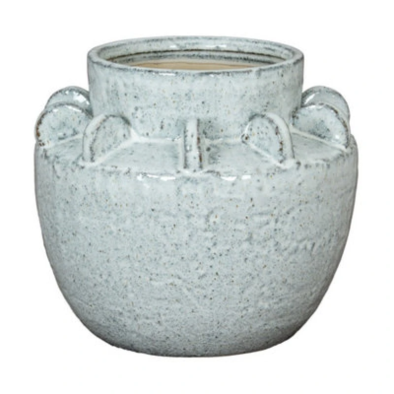 Image of Hill Interiors Dara Medium Hydria Vase - Ceramic - L23 X W23 X H22cm - White
