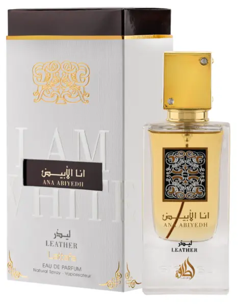 Image of Lattafa Ana Abiyedh Leather Eau de Parfum For Him 60ml