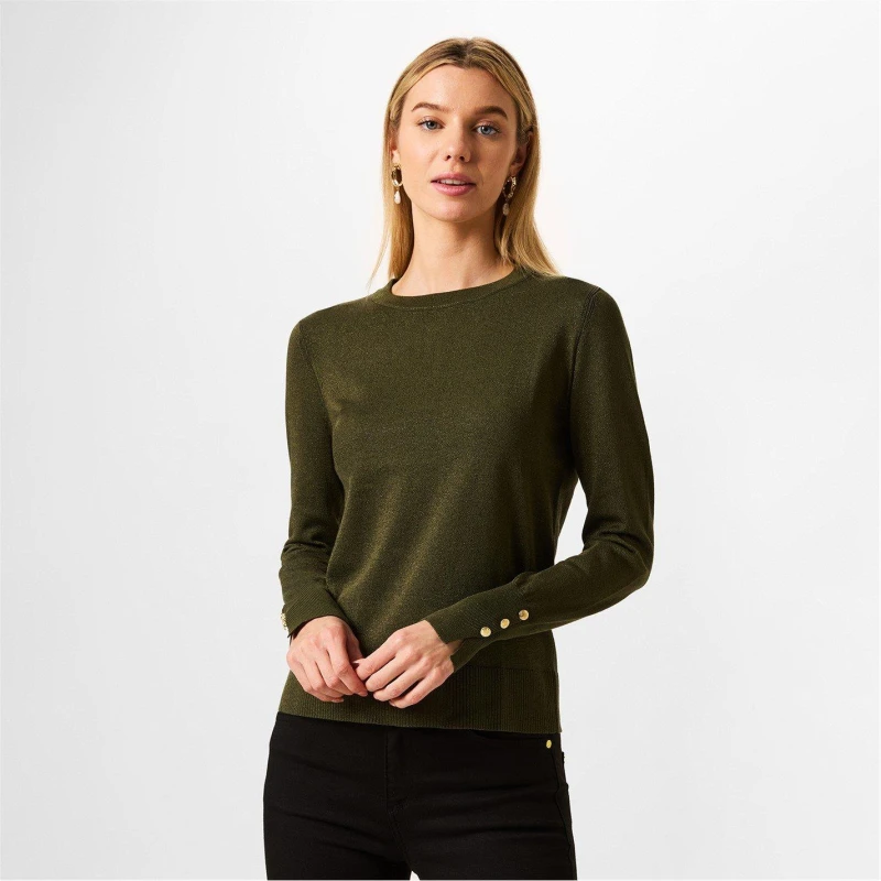 Image of Biba Biba Shimmer Jumper - Green Green 10