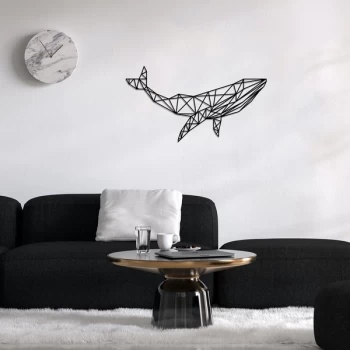 Image of Whale 1 - Black Decorative Metal Wall Accessory